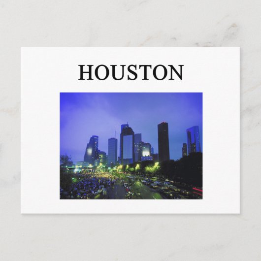 HOUSTON texas Briefkaart (Voorkant)