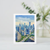 Houston Texas Briefkaart (Staand voorkant)