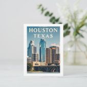 Houston Texas Briefkaart (Staand voorkant)