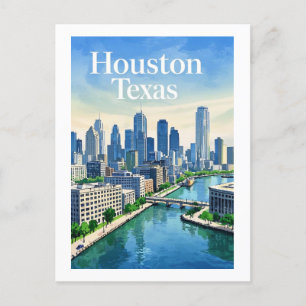 Houston Texas Briefkaart