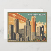 Houston, Texas Briefkaart (Voorkant / Achterkant)