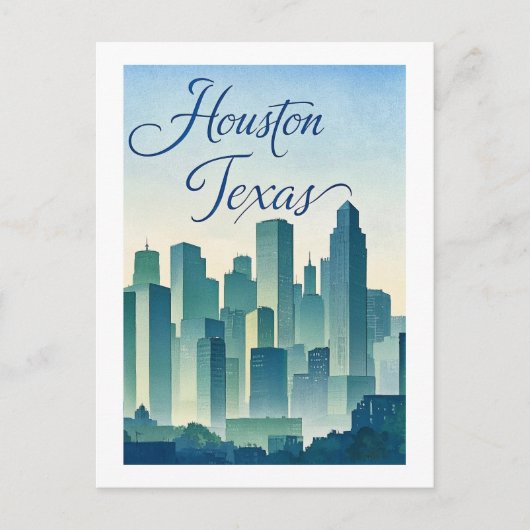 Houston Texas Briefkaart (Voorkant)