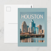 Houston Texas Briefkaart (Voorkant / Achterkant)