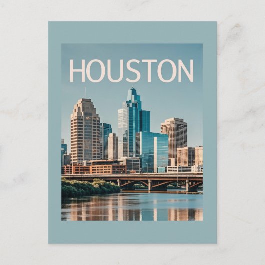 Houston Texas Briefkaart (Voorkant)