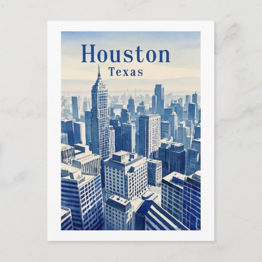 Houston Texas Briefkaart (Voorkant)