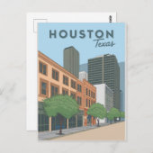 Houston Texas Briefkaart (Voorkant / Achterkant)