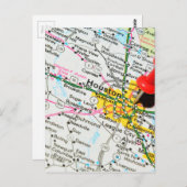 Houston, Texas Briefkaart (Voorkant / Achterkant)