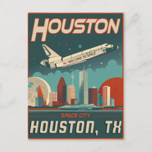 Houston, Texas -  Briefkaart