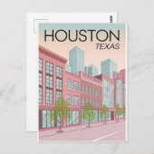 Houston Texas Briefkaart (Voorkant / Achterkant)