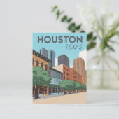 Houston Texas Briefkaart (Staand voorkant)