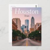Houston Texas Briefkaart (Voorkant / Achterkant)
