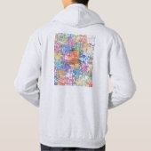 Houston Texas City Map Hoodie (Achterkant)