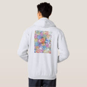 Houston Texas City Map Hoodie (Achterkant volledig)
