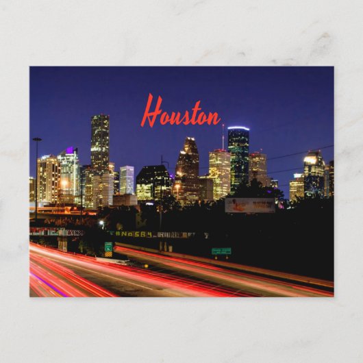 Houston Texas City Skyline Briefkaart (Voorkant)