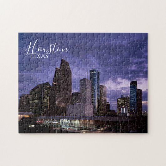 Houston Texas City Skyline Jigsaw Puzzle (Horizontal)