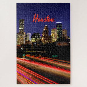 Houston Texas City Skyline Legpuzzel