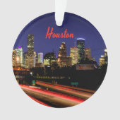 Houston Texas City Skyline Ornament (voorkant)
