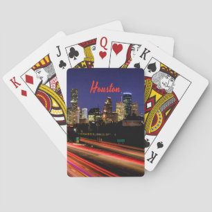 Houston Texas City Skyline Pokerkaarten