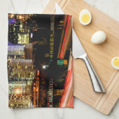 Houston Texas City Skyline Theedoek (Quarter Fold)