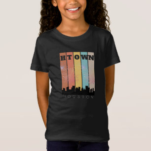 houston texas espace city t-shirt noir
