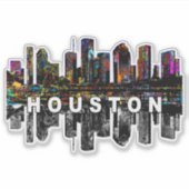 Houston, Texas, graffiti-Sticker Sticker (Voorkant)