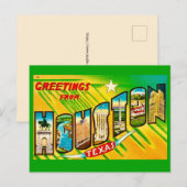 Houston Texas Greeting Postcard Briefkaart (Voorkant / Achterkant)