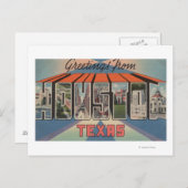 Houston, Texas — grote letterscènes Briefkaart (Voorkant / Achterkant)
