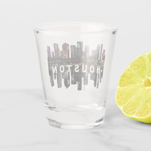 Houston Texas in graffiti Shot Glas (Achterkant)