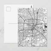 Houston Texas Kaart (Voorkant / Achterkant)