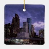 Houston, Texas Keepomwille Kerstmis Keramisch Ornament (Achterkant)