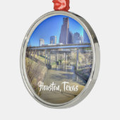 Houston, Texas Keepomwille Kerstmis Metalen Ornament (Links)