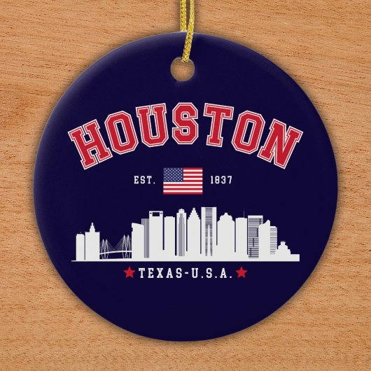 Houston Texas Modern Skyline  Keramisch Ornament