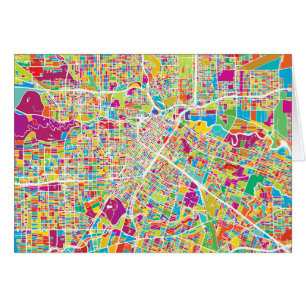 Houston, Texas   Neon Map