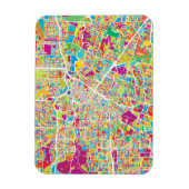 Houston, Texas | Neon Map Magneet (Verticaal)