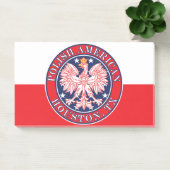 Houston Texas Poolse Amerikaanse adelaar Post-it® Notes (Kantoor)