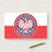 Houston Texas Poolse Amerikaanse adelaar Post-it® Notes (Op bureau)