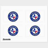 Houston Texas Rechthoekige Sticker (Vel)