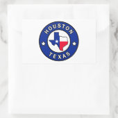 Houston Texas Rechthoekige Sticker (Tas)