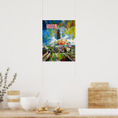 Houston, Texas reisposter Poster (Keuken)