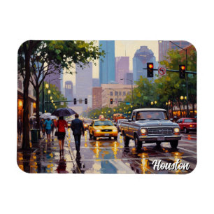 Houston Texas Reizen Magneet