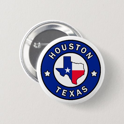 Houston Texas Ronde Button 5,7 Cm (Voorkant /achterkant)