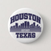 Houston, Texas Ronde Button 5,7 Cm (Voorkant)