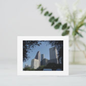 Houston Texas Skyline Briefkaart (Staand voorkant)