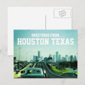 Houston Texas Skyline (Briefkaart) Briefkaart (Voorkant / Achterkant)
