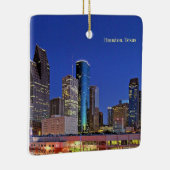 Houston, Texas skyline Keramisch Ornament (Rechts)