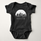 Houston Texas Skyline Romper (Voorkant)