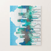 Houston, Texas Skyline - SG Oerwoud Legpuzzel (Verticaal)