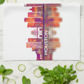 Houston Texas Skyline Theedoek (Gevouwen)