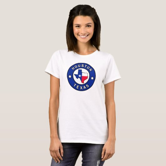 Houston Texas T-shirt (Voorkant volledig)