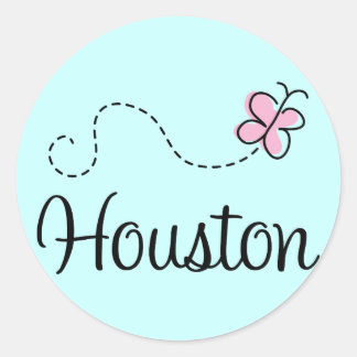  Houston Texas T-shirt Ronde Sticker